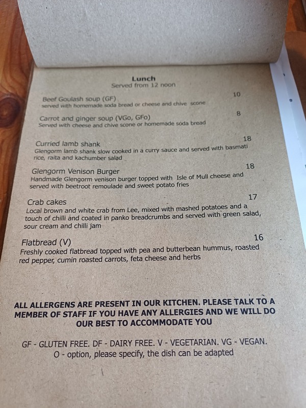 glengorm brunch menu