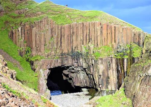 1st arch at the carsaig arches isle of mull