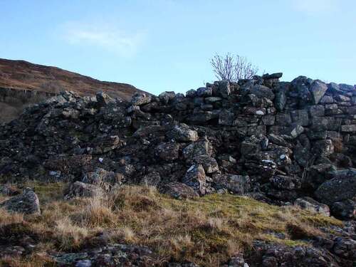 Dun nan Gall broch remains isle of mull