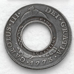 Holey dollar coinage NSW 1813 