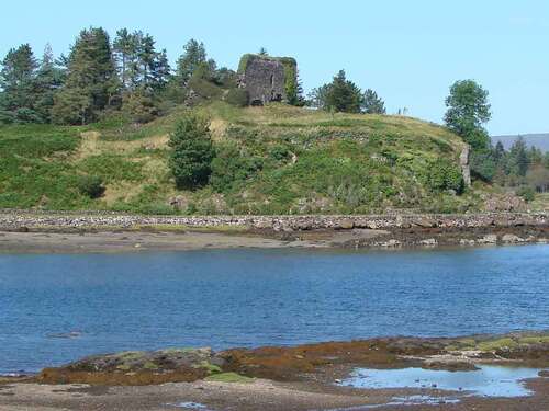 view of aros castle isle of mull