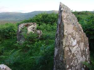 dervaig isle of mull cemetery standing stones