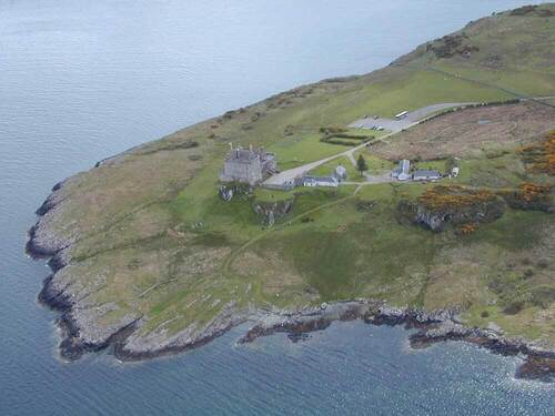 duart castle from the air