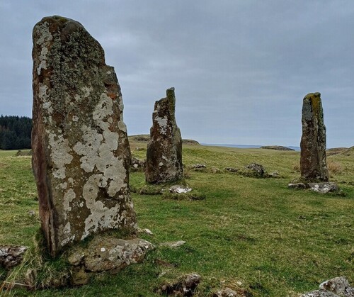 glengorm stones view isle of mull