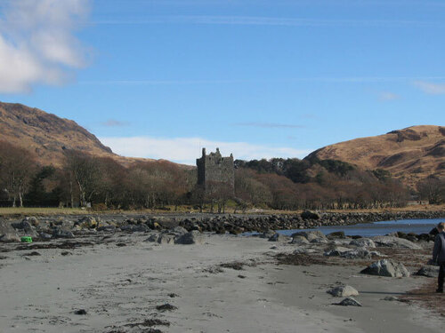 moy castle from the shore